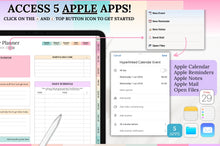 Load image into Gallery viewer, 2026 ADHD Daily Planner, COLORFUL GoodNotes Digital Planner for Neurodivergents, Brain Dump, iPad to do list, cleaning, Smart Apple Links
