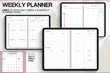 Load image into Gallery viewer, 2026 MINIMALIST Digital Planner | GoodNotes Planner With Daily, Weekly &amp; Monthly Planner | SMART Apple, ChatGPT, Google Integration links
