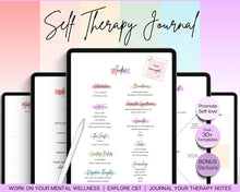Load image into Gallery viewer, Self Therapy Journal! Your DIGITAL Self-Therapy Workbook, CBT, Guided Journal Prompts, Worksheets, Shadow Work, Mindfulness on GoodNotes and iPad | Pastel Briot
