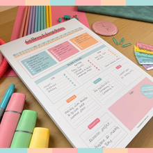 Load image into Gallery viewer, Brain Dump Notepad, To Do List, Productivity Planner Desk Pad, ADHD Daily Planner Note Pad | 50 Undated Tear Away Sheets A4
