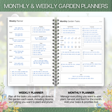 Load image into Gallery viewer, Gardening Planner &amp; Plant Journal | Planting Calendar, Plant Care, Seed Starting, Herb Notes, Garden Planner (Botanical)
