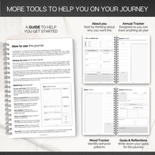 Load image into Gallery viewer, Mental Health Journal for Men | Daily Gratitude, Self Care, Intentions, Affirmations and Nutrition | A5
