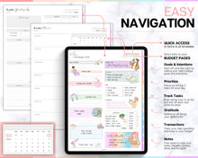 Load image into Gallery viewer, 2024 RICH GIRL Digital Budget Planner | 2024 GoodNotes Planner &amp; Daily Weekly Monthly Budget | For Expenses &amp; Financial Spending Income Savings Debt | Colorful

