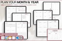 Load image into Gallery viewer, 2026 MINIMALIST Digital Planner | GoodNotes Planner With Daily, Weekly &amp; Monthly Planner | SMART Apple, ChatGPT, Google Integration links
