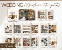 Load image into Gallery viewer, Ultimate Wedding Mood Board Template | Includes Editable Wedding Vision Board, Digital Vision board, Wedding Binder, Checklist, Theme &amp; Canva | Boho
