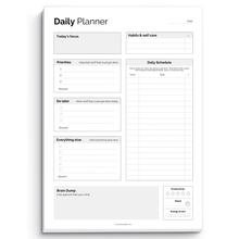Load image into Gallery viewer, ADHD Daily Planner Notepad for Neurodivergent Adults - Productivity Daily Planner Desk Pad &amp; Task Management to Stay Organized and Focused | 50 Undated Tear Away Sheets A4
