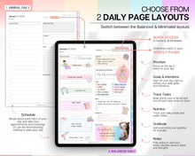 Load image into Gallery viewer, 2024 Colorful Digital Planner | Daily, Weekly, Monthly Planner for iPad &amp; GoodNotes
