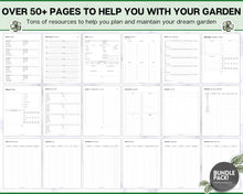 Load image into Gallery viewer, 2025 Garden Planner | Gardening Planner With Plant Journal, Planting Calendar, Plant Care, Seed Starting, Garden Book &amp; Plant Notes | Mono
