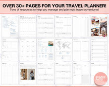 Load image into Gallery viewer, Ultimate Travel Planner Bundle | 30 Templates for Trip and Vacation Planning, Roadtrip Diary, and Holiday Journal - Includes Packing Lists!
