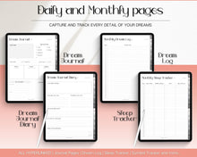 Load image into Gallery viewer, Digital Dream Journal for GoodNotes &amp; iPad | Digital Dream Diary, Dream Analysis, Dream Interpretation &amp; Sleep Tracker
