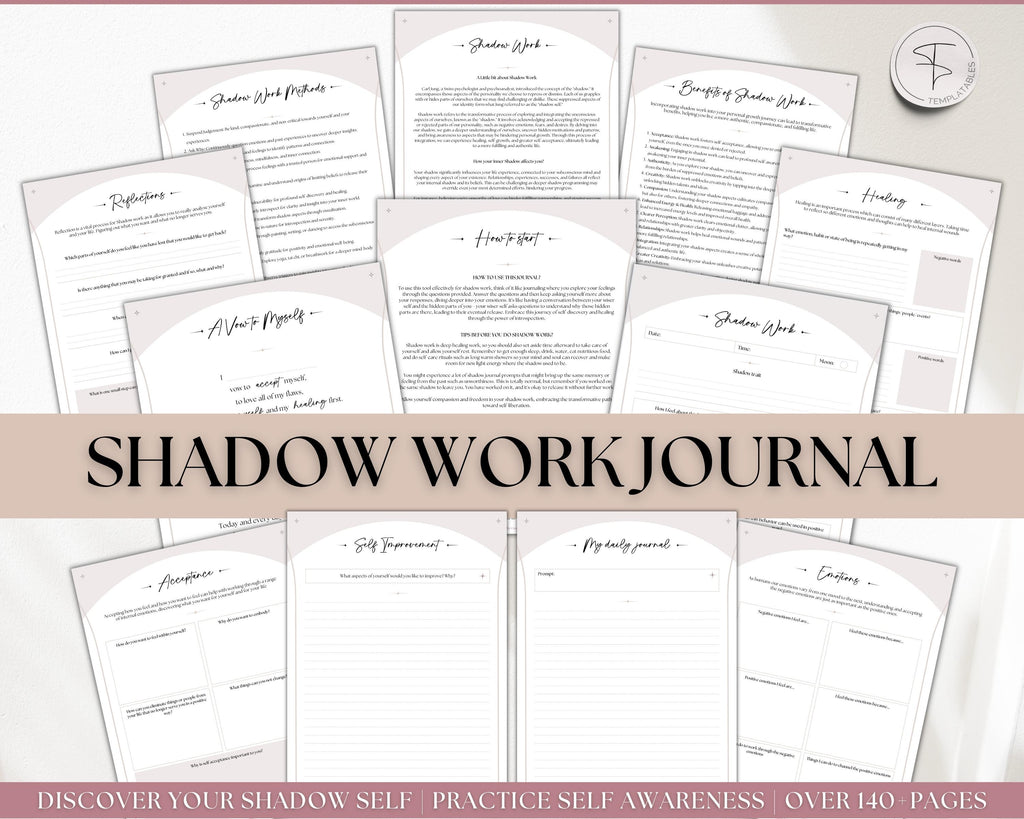 Shadow Work Journal Pages | 100+ Shadow Work Printable Guided Journal!