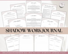 Load image into Gallery viewer, Shadow Work Journal Pages | 100+ Shadow Work Journal Prompts with Printable Guided Journal | Inner Child &amp; Therapy
