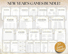 Load image into Gallery viewer, New Years Games BUNDLE | 20 New Years Eve Party Game Printables for Adults
