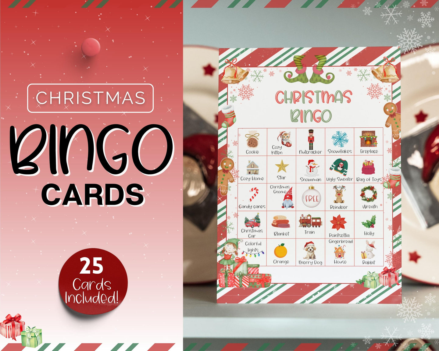 Printable Christmas Bingo Cards | Xmas Party Games, Office Party Games & Fun Family Activities