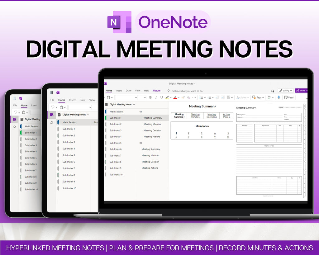 OneNote Meeting Notes Template | Perfect for Efficient Note-Taking!