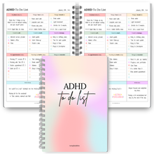 Load image into Gallery viewer, ADHD Daily To Do List | Guided Focus &amp; Productivity Planner | A5
