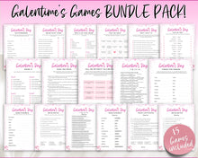 Load image into Gallery viewer, GALENTINES Games Bundle | 15 Printable Party Games for Galentines Day | Valentines Day Party Game &amp; Girls Night
