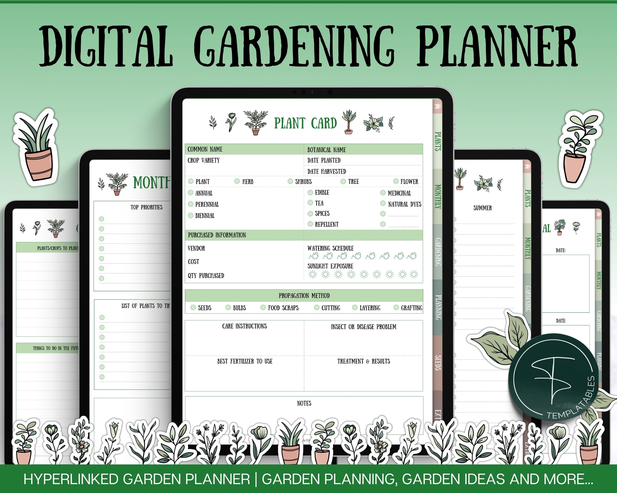 Digital Gardening Planner | Your Ultimate Gardening Tool for 2024!