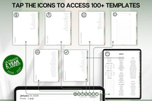 Load image into Gallery viewer, The 2 YEAR Digital Planner (2026 &amp; 2027) in GREEN. Daily Weekly, Monthly Planner &amp; Life Planner. Ideal for use on Goodnotes and iPad. Smart Apple Links
