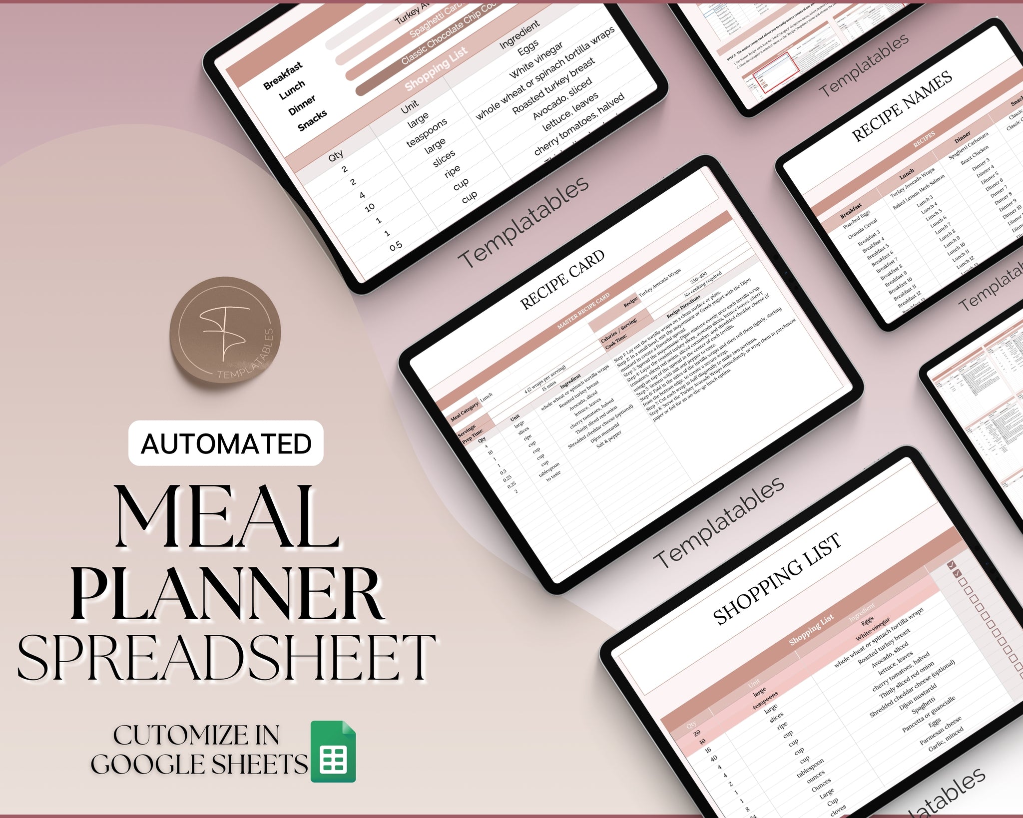 Ultimate Meal Planner Spreadsheet With Recipes Grocery Lists ultimate-meal-planner-spreadsheet-with-recipes-grocery-lists