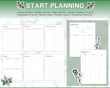 Load image into Gallery viewer, 2025 Garden Planner | Gardening Planner With Plant Journal, Planting Calendar, Plant Care, Seed Starting, Garden Book &amp; Plant Notes | Mono
