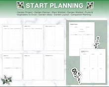 Load image into Gallery viewer, 2024 Garden Planner | Gardening Planner With Plant Journal, Planting Calendar, Plant Care, Seed Starting, Garden Book &amp; Plant Notes | Mono
