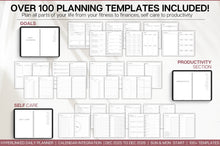 Load image into Gallery viewer, 2026 MINIMALIST Digital Planner | GoodNotes Planner With Daily, Weekly &amp; Monthly Planner | SMART Apple, ChatGPT, Google Integration links
