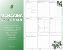 Load image into Gallery viewer, 2025 Garden Planner | Gardening Planner With Plant Journal, Planting Calendar, Plant Care, Seed Starting, Garden Book &amp; Plant Notes | Mono
