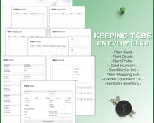 Load image into Gallery viewer, 2024 Garden Planner | Gardening Planner With Plant Journal, Planting Calendar, Plant Care, Seed Starting, Garden Book &amp; Plant Notes | Mono
