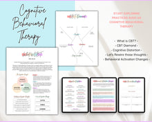 Load image into Gallery viewer, Self Therapy Journal! Your DIGITAL Self-Therapy Workbook, CBT, Guided Journal Prompts, Worksheets, Shadow Work, Mindfulness on GoodNotes and iPad | Pastel Briot

