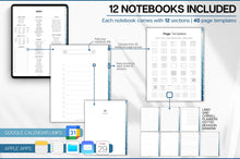 Load image into Gallery viewer, PROFESSIONAL'S Digital Planner, 2026 Daily Weekly, Monthly Planner, GoodNotes Planner, Undated Life Planner, iPad, SMART Apple links | BLUE
