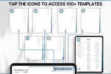 Load image into Gallery viewer, PROFESSIONAL'S Digital Planner, 2026 Daily Weekly, Monthly Planner, GoodNotes Planner, Undated Life Planner, iPad, SMART Apple links | BLUE
