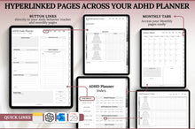 Load image into Gallery viewer, 2026 ADHD Daily Planner, GoodNotes Digital Planner for Neurodivergents, Brain Dump, iPad to do list, cleaning, Smart Apple Links (Copy) (Copy)
