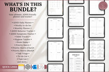 Load image into Gallery viewer, 2026 ADHD Daily Planner, GoodNotes Digital Planner for Neurodivergents, Brain Dump, iPad to do list, cleaning, Smart Apple Links (Copy) (Copy)
