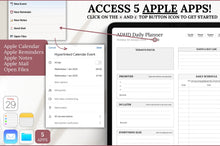 Load image into Gallery viewer, 2026 ADHD Daily Planner, GoodNotes Digital Planner for Neurodivergents, Brain Dump, iPad to do list, cleaning, Smart Apple Links (Copy) (Copy)
