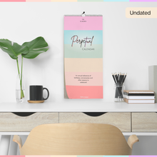 Load image into Gallery viewer, Perpetual Birthday &amp; Anniversary Calendar | Undated Wire-Bound Wall Calendar, 6"x12" | Premium 120gsm Paper
