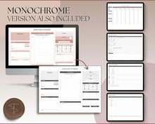 Load image into Gallery viewer, ADHD Planner Spreadsheet for Neurodivergent Adults | Google Sheets Daily &amp; Weekly Planner, Symptom Tracker, Brain Dump &amp; To Do Lists | Nude
