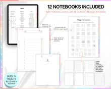 Load image into Gallery viewer, 2024 Colorful Digital Planner | Daily, Weekly, Monthly Planner for iPad &amp; GoodNotes
