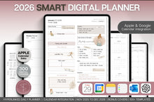 Load image into Gallery viewer, 2026 Digital Planner | GoodNotes Planner With Daily, Weekly &amp; Monthly Planner | SMART Apple, ChatGPT, Google Integration links (Mono)
