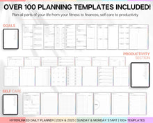 Load image into Gallery viewer, 2024 Colorful Digital Planner | Daily, Weekly, Monthly Planner for iPad &amp; GoodNotes
