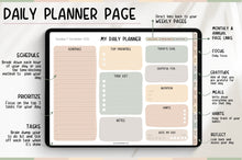 Load image into Gallery viewer, 2026 Digital Planner | HANDWRITTEN GoodNotes Planner With Daily, Weekly &amp; Monthly Planner | SOFT NEUTRAL GREEN
