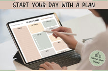 Load image into Gallery viewer, 2026 Digital Planner | HANDWRITTEN GoodNotes Planner With Daily, Weekly &amp; Monthly Planner | SOFT NEUTRAL GREEN

