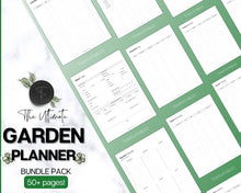 Load image into Gallery viewer, 2024 Garden Planner | Gardening Planner With Plant Journal, Planting Calendar, Plant Care, Seed Starting, Garden Book &amp; Plant Notes | Mono
