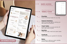 Load image into Gallery viewer, 2026 Digital Planner | GoodNotes Planner With Daily, Weekly &amp; Monthly Planner | SMART Apple, ChatGPT, Google Integration links (Mono)
