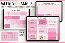 Load image into Gallery viewer, 2026 Digital Planner | HANDWRITTEN GoodNotes Planner With Daily, Weekly &amp; Monthly Planner | PINK
