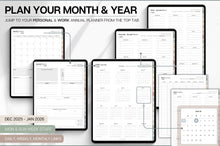 Load image into Gallery viewer, PROFESSIONAL'S Digital Planner, 2026 Daily Weekly, Monthly Planner, GoodNotes Planner, Undated Life Planner, iPad, SMART Apple links | SOFT NEUTRAL
