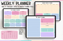 Load image into Gallery viewer, 2026 Digital Planner | HANDWRITTEN GoodNotes Planner With Daily, Weekly &amp; Monthly Planner | COLORFUL
