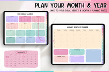 Load image into Gallery viewer, 2026 Digital Planner | HANDWRITTEN GoodNotes Planner With Daily, Weekly &amp; Monthly Planner | COLORFUL
