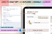 Load image into Gallery viewer, The 2 YEAR Digital Planner (2026 &amp; 2027). COLORFUL Daily Weekly, Monthly Planner &amp; Life Planner. Ideal for use on Goodnotes and iPad. Smart Apple Links
