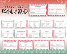 Load image into Gallery viewer, Christmas Family Feud Game | Holiday Family Quiz Game &amp; Printable Xmas Party Game | Virtual Fun Activity for Kids Adults | Office &amp; Trivia
